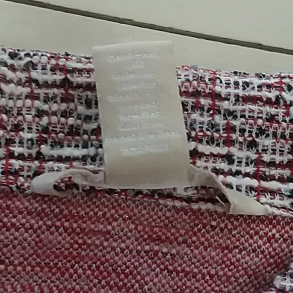 Banana Republic small red white navy metallic top - Picture 4 of 5